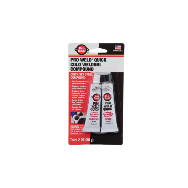 Abdichtende schnelltrocknende Kaltschweißpaste PRO SEAL 2 x 28g in der Tube