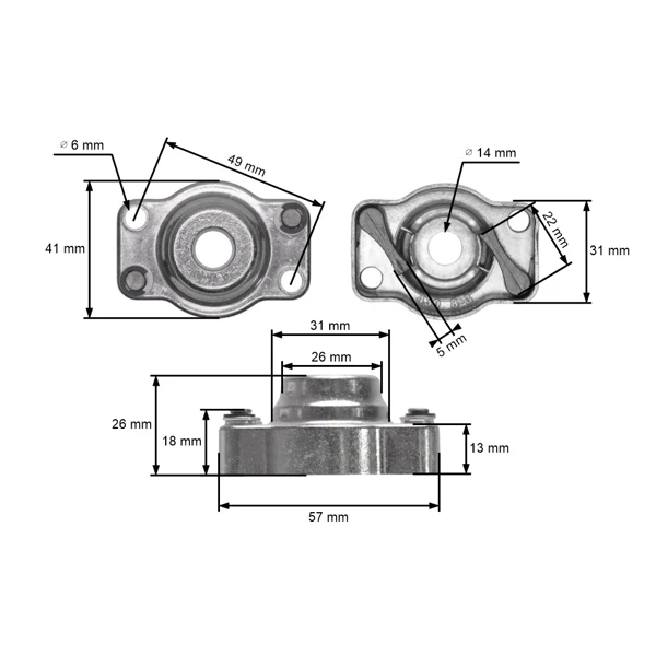 Anlassergegenstück für Freischneider OLEO-MAC Oleo-mac BC360T BC370T BC380 Sparta 37 38 42 44 440T (OEM 61252002R)