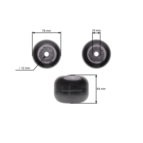 Aufliegerrad für Castel Garden Stiga Brill Stiga Alpina (OEM 82700000/0 1136-0526-01)