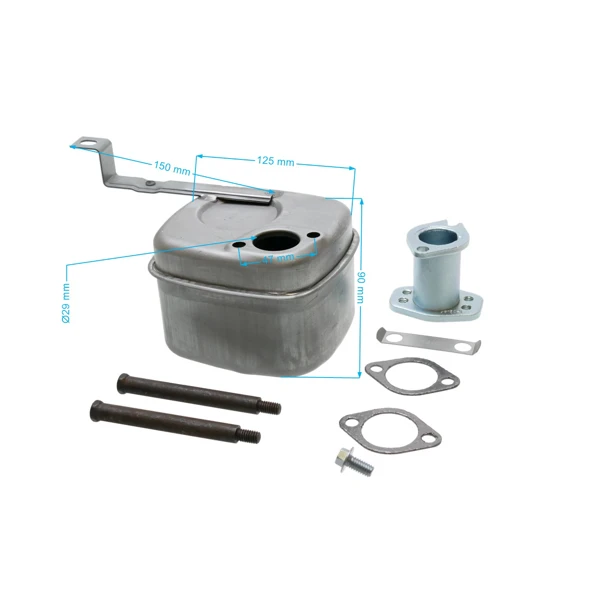 Auspuff für Briggs & Stratton Motoren Leistung 10,0 PS - 19,0 PS (OEM 795998)
