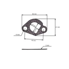 Auspuff Modell 2 für Honda GX110 Motoren GX120 GX140 GX160 Zongshen 168FB (OEM 18300-ZE1-900 18310ZF1000 18310-ZE1-000 18310-ZE1-010 18310-ZF1-000)