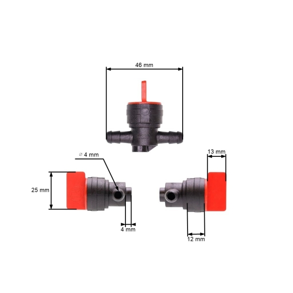 Benzinhahn für Briggs & Stratton Snapper Kohler John Deere Kawasaki Motoren (OEM 494768 493960 698183 698181 24507 34212 7034212 1-6325)