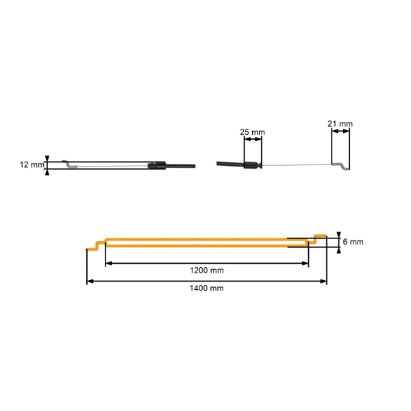Bowdenzug Motor Ein / Aus Kabel für Rasenmäher AL-KO Alko (OEM 523378 526867)