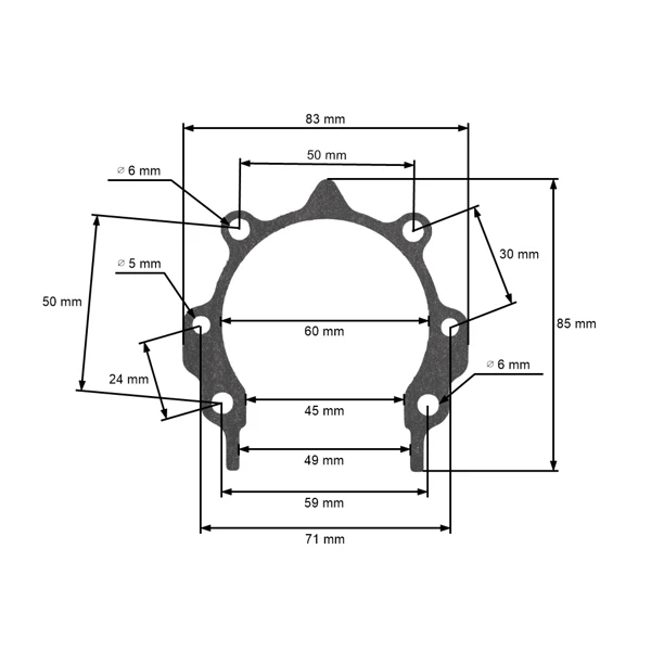Dichtungssatz für chinesische Motorsensen und Hobby Motorsensen mit Hubraum von 43 ccm - 52 ccm