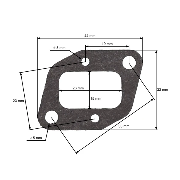 Dichtungssatz für chinesische Motorsensen und Hobby Motorsensen mit Hubraum von 43 ccm - 52 ccm