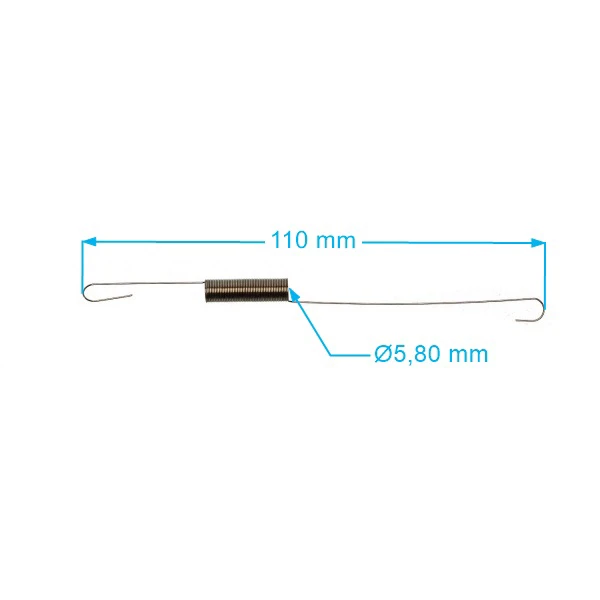 Drehzahlreglerfeder Honda GX110 GX120 GX140 GX160 GX200 Zongshen 168FB GB200 (OEM 16562-ZE1-020)