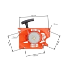 Easy Start Kompletter Starter für chinesische Motorsägen und Sägen aus dem Hobbymarkt mit einem Hubraum von 45 cc - 58 cc