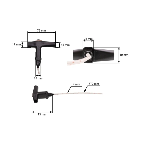 Elastostart für Kettensägen und Trennschleifer Stihl 088 MS880 TS400 TS420 TS700 TS800 (OEM 00001903414)