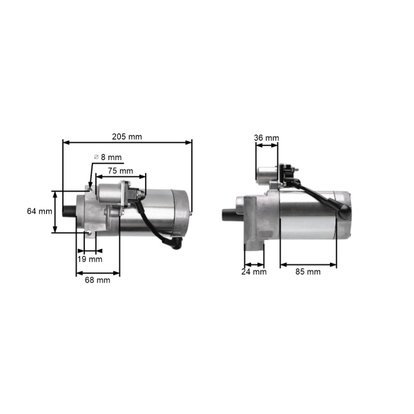 Elektrischer Anlasser für Motoren Zongshen XP680 ab Baujahr 2023 (OEM 100148820-0001)