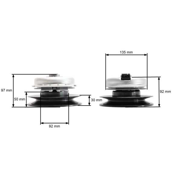 Elektromagnetische Kupplung für Castelgarden Gartentraktoren Stiga Estate 2084H 3084H Alpina BT84 (OEM 118399069/0 5217-63)