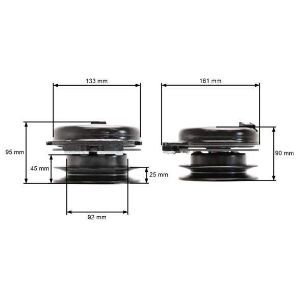 Elektromagnetische Kupplung für Gartentraktoren Alko T18 T20 Stihl Viking MT4097 MT4112 MT4412 MT6112 MT6127 Originalteil Warner (OEM 521736 521684 61701602010)
