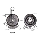 Elektromagnetische Kupplung für Gartentraktoren Alko T18 T20 Stihl Viking MT4097 MT4112 MT4412 MT6112 MT6127 Originalteil Warner (OEM 521736 521684 61701602010)