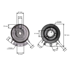 Elektromagnetische Kupplung für Gartentraktoren AlkoT13 T15 T17 Castelgarden TC92 TC102 (OEM 464115 514876 118399061/0)