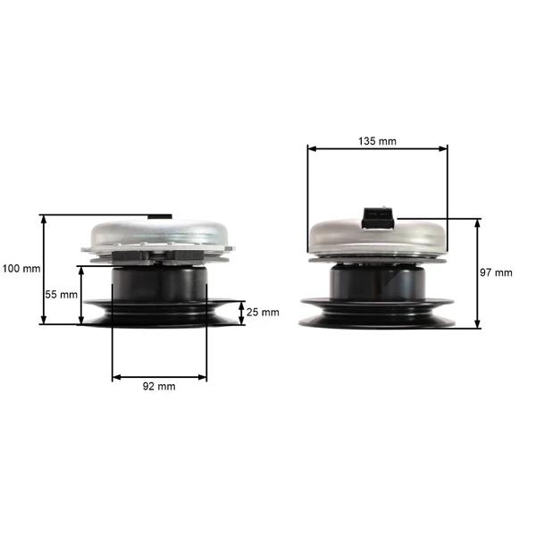 Elektromagnetische Kupplung für Gartentraktoren Husqvarna Jonsered Poulan Ariens Axxom Elektrolux John Deere MTD Viking (OEM 00617400)