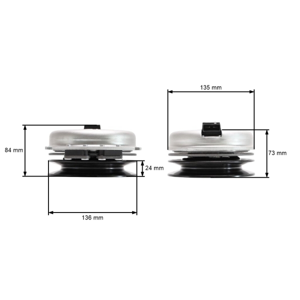 Elektromagnetische Kupplung für Gartentraktoren Husqvarna Jonsered Poulan Ariens Axxom Elektrolux John Deere MTD Viking (OEM 532160889 892595)