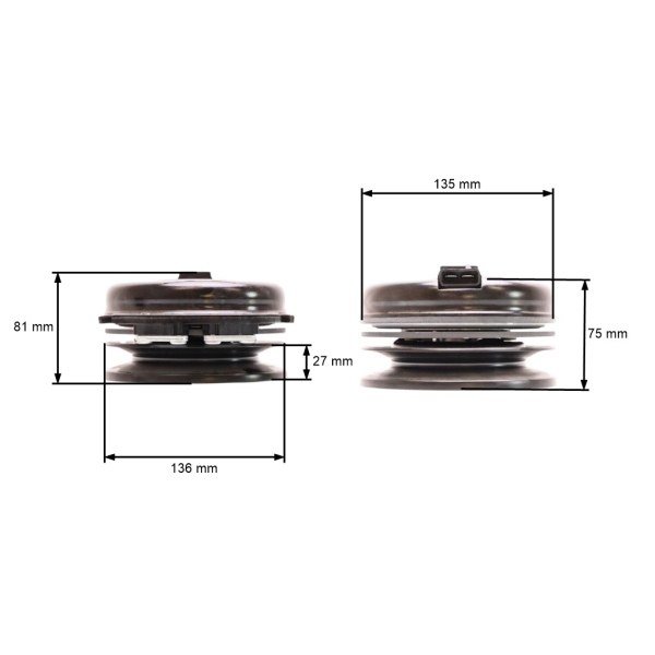 Elektromagnetische Kupplung für Gartentraktoren Husqvarna Jonsered Poulan AYP ROPER Castelgarden Etesia Honda Simplicity Stiga (OEM 532145028)