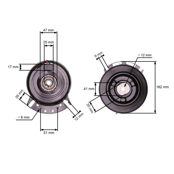 Elektromagnetische Kupplung für Gartentraktoren MTD 1440 1641 2182 LTX1042 CubCadet LT1040 LT1045 (OEM 717-04163A 917-04163A 5217-32)