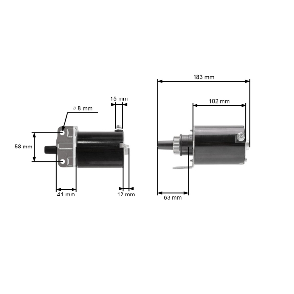 Elektrostarter für Briggs & Stratton Motoren 16,0 PS 18,0 PS Cub Cadet GT2521 LT2180 John Deere M143512 (OEM 691564 808106 693469)