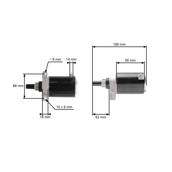 Elektrostarter für Tecumseh-Motoren (OEM 36914)