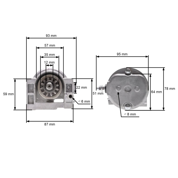 Elektrostarter für Zongshen XP380A Motoren (OEM 100053449)