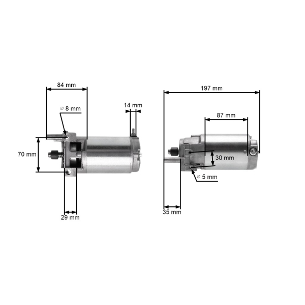 Elektrostarter für Zongshen XP620 Motoren Leistung 17,6 PS (OEM 100009805)