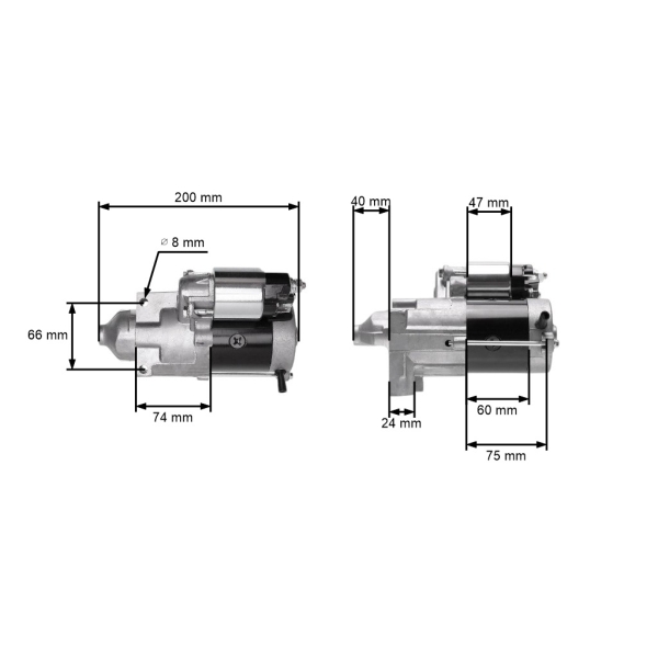 Elektrostarter für Zongshen XP680 GB680 Motoren (OEM 100009806)