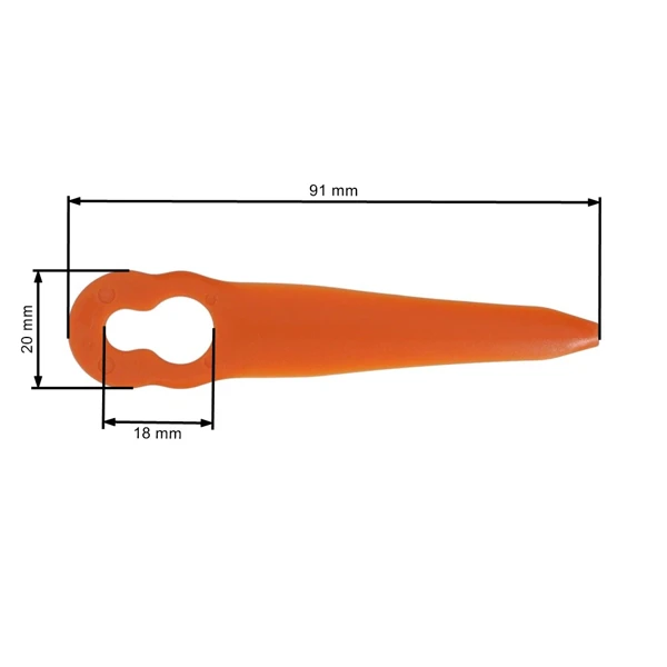Ersatzmesser für Stihl PolyCut 2-2 PolyCut 3-2 Fadenköpfe (OEM 40080071000)