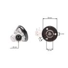 Getriebekopf für chinesische Motorsensen und Motorsensen aus dem Hobbymarkt mit Rohrdurchmesser 26 mm Vierkantwellenprofil