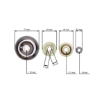 Getriebekopf für chinesische Motorsensen und Motorsensen aus dem Hobbymarkt mit Rohrdurchmesser 26 mm Vierkantwellenprofil