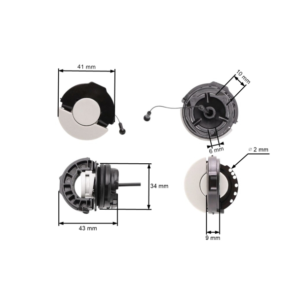 Großer Tankdeckel für Stihl Motorsägen und Freischneider MS181 MS210 MS251 MS260 MS280 MS360 MS361 MS380 MS391 MS440 MS441 MS880 FS240RC FS460C BG65 BG85 (OEM 00003500533)