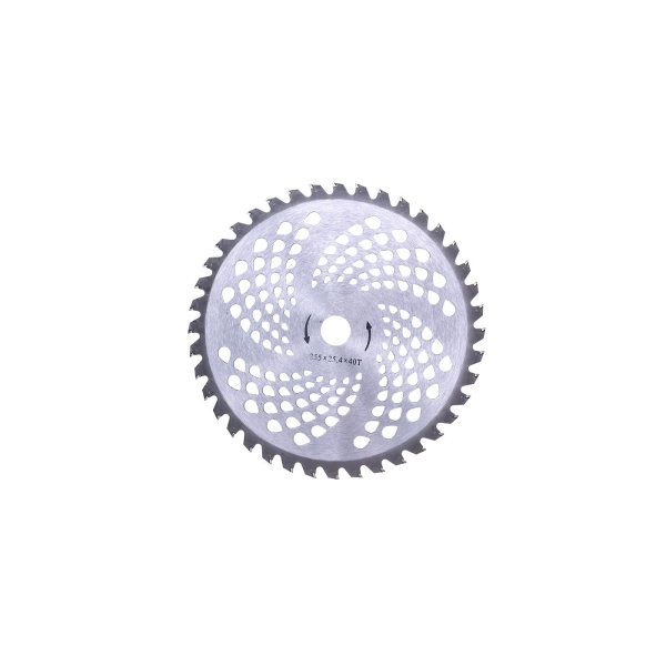 Hartmetallklinge 40 Zähne Größe 255 mm x 25,4 mm für Freischneider