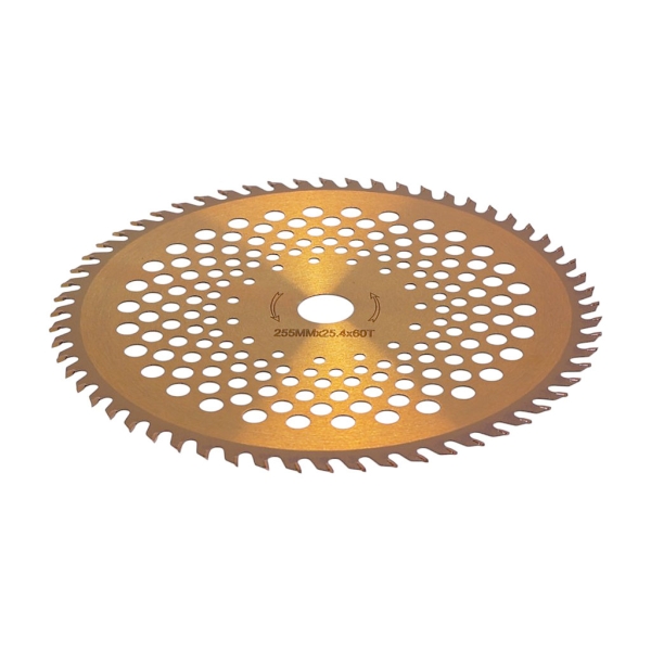 Hartmetallklinge 60 Zähne Größe 255 mm x 25,4 mm für Freischneider