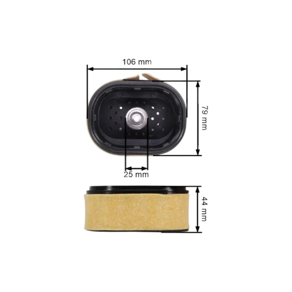 HD-Luftfilter für Kettensägen Stihl 044 046 066 088 MS440 MS441 MS460 MS650 MS780 MS880 (OEM 00001404402)