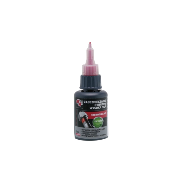 Hochfester Rotkleber zum Sichern von Schrauben MA PROFESSIONAL 50 ml