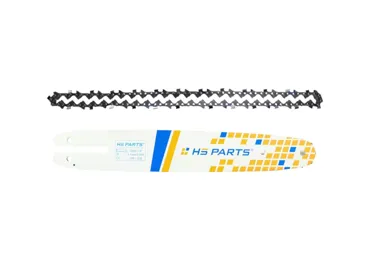 HS PARTS Führungsschiene 10" (25 cm) 3/8" .050" (1,3 mm) + Sägekette 40 Glieder Vierkantzahn für Husqvarna 136 137 140 235 236 240 Jonsered CS2135 CS2234 Partner 350 351 352 Dolmar 100 106 ES140 Makita DCS4301 UC3030A UC3500