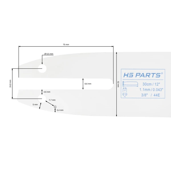 HS PARTS Führungsschiene 12