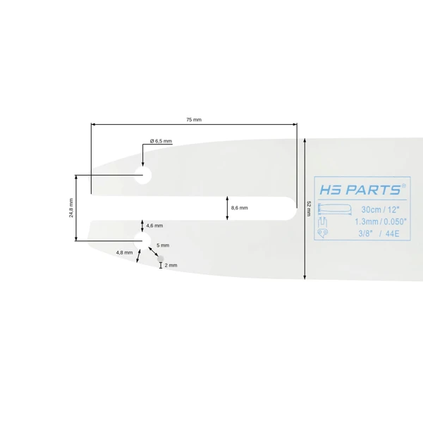 HS PARTS Führungsschiene 12
