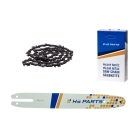 HS PARTS Führungsschiene 14" (35 cm) 3/8" .043" (1,1 mm) + Sägekette 50 Glieder für Stihl MSE140 017 018 MS170 MS180 019T HT70 HT101 MS190 E140 MS171 MSA200C