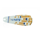 HS PARTS Führungsschiene 14" (35 cm) 3/8" .050" (1,3 mm) + 2 x Sägekette 52 Glieder Vierkantzahn für Husqvarna 36 41 136 137 141 236 240 T435 335XPT 333 334 Jonsered 2035 2115 2117 2138 CS2234 CS2236T Solo 614 630 633 636