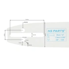 HS PARTS Führungsschiene 14" (35 cm) 3/8" .050" (1,3 mm) + für Husqvarna 120 135 140 240 334T 335XPT 338XPT T540XP Jonsered 2035 2036 CS2135 CS2139T Solo 614 630 633 635 637 McCulloch MS1636