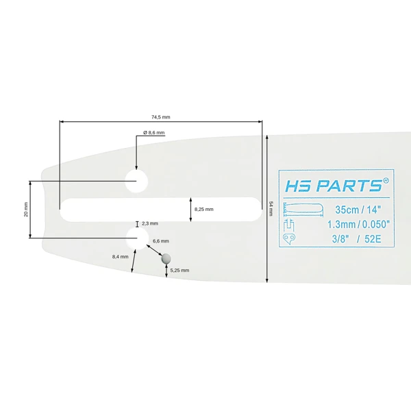 HS PARTS Führungsschiene 14