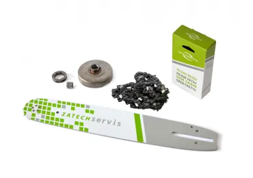 HS PARTS Führungsschiene 14" (35cm) 3/8" .050" (1,3 mm) + Sägekette 52 Glieder Vierkantzahn + Ringkettenrad Husqvarna 136 142 236 Jonsered 2035 2040 CS2137 CS2234 Partner 350 351 370 390 McCulloch CS380 Mac20X Poulan 2250 2375