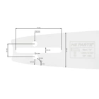 HS PARTS Führungsschiene 15" (38 cm) 3/8" .050" (1,3 mm) für Husqvarna 246 254 262 345 357 455 460 555 560 Jonsered 2054 CS2260 Dolmar 111 112 115 PS540 Solo 613 614 650 Oleomac 162 956 962