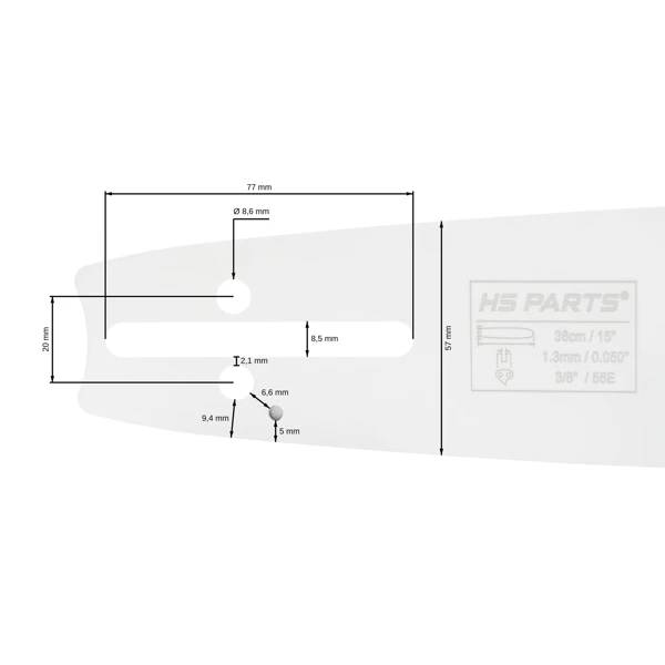 HS PARTS Führungsschiene 15