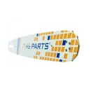 HS PARTS Führungsschiene 15" (38 cm) 3/8" .058" (1,5 mm) + 4 x Sägekette 56 Glieder Vierkantzahn für Husqvarna 51 55 154 254 257 357 359 455 560XP