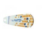HS PARTS Führungsschiene 15" (38 cm) 3/8" .058" (1,5 mm) + 4 x Sägekette Längsschneiden 56 Glieder Rundzahn für Husqvarna 66 266 268 365 372XP 385 394 395 562XP 570 575 576XP 2100XP