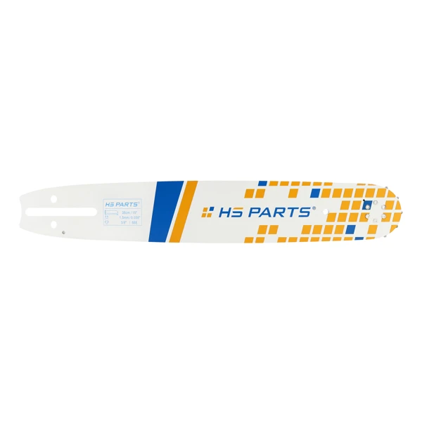 HS PARTS Führungsschiene 15" (38 cm) 3/8" .058" (1,5 mm) 56 DL für Husqvarna 61 66 266 268 272 365 372XP 281 298 380 385 585 Solo 665 670 681 Jonsered 2077 2171 Dolmar PS6400 Shindaiwa 285 577 Makita DCS6400 DCS7301