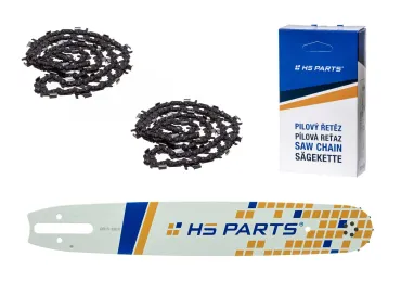 HS PARTS Führungsschiene 15" (38 cm) 3/8" .063" (1,6 mm) + 2 x Sägekette 56 Glieder Rundzahn für die Herstellung von Platten passend Stihl 044 048 MS310 MS360 MS361 MS362 MS440 MS441 MS462 MS460 MS640 MS650 MS660 MS500i
