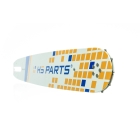 HS PARTS Führungsschiene 15" (38 cm) 3/8" .063" (1,6 mm) + 2 x Sägekette 56 Glieder Vierkantzahn + Ringkettenrad für Stihl 044 046 MS341 MS361 MS362 MS440 MS441 MS460 MS461