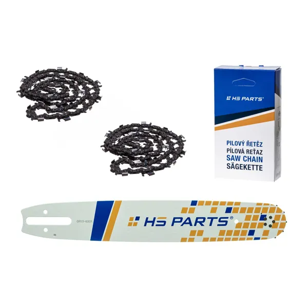 HS PARTS Führungsschiene 15" (38 cm) 3/8" .063" (1,6 mm) + 2 x Sägeketten zum Längsschneiden 56 Glieder für Stihl 042 036 044 048 056 066 MS290 MS310 MS360 MS361 MS362 MS391 MS440 MS441 MS462 MS460 MS640 MS650 MS660 MS500i